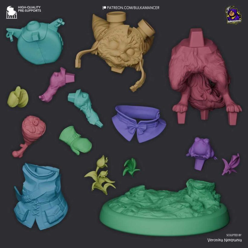 Palico and Toad - Monster Hunter Wilds - STL - STL 3D print files
