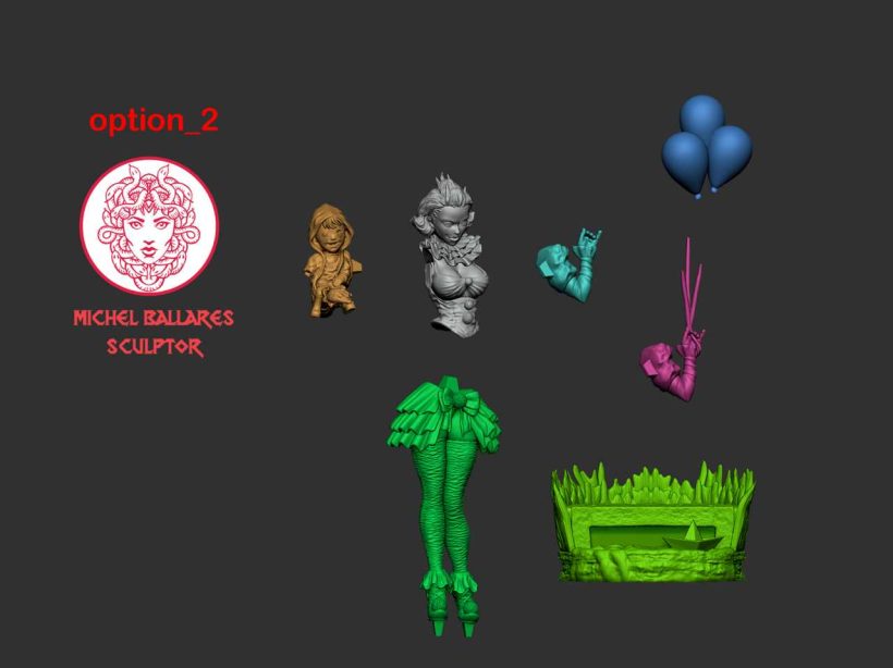 Pennywise Girl - STL 3D print files