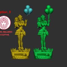 Pennywise Girl - STL 3D print files