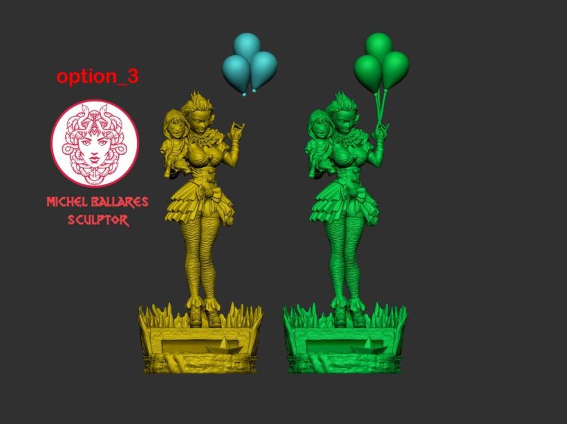 Pennywise Girl - STL 3D print files