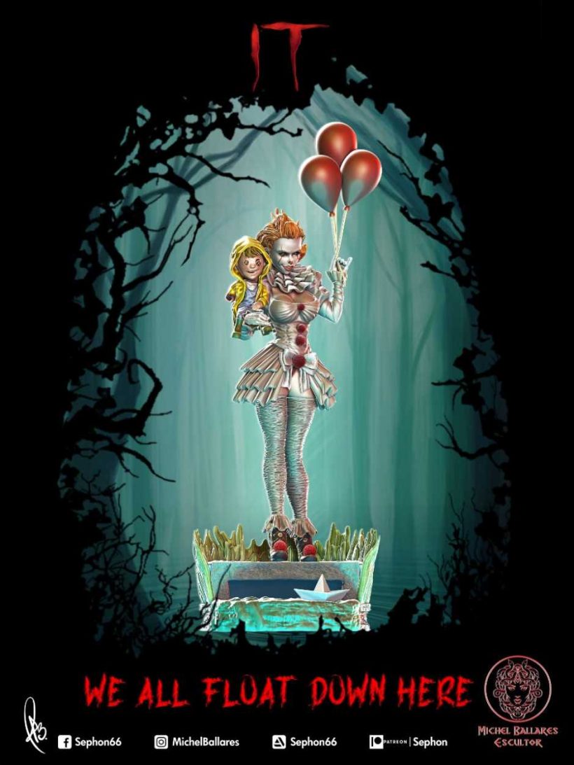 Pennywise Girl - STL 3D print files