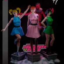 Powerpuff Girls and Him - STL 3D print files
