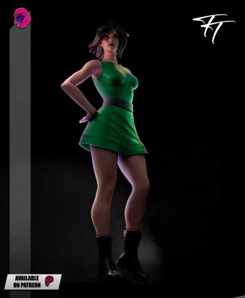 Powerpuff Girls and Him - STL 3D print files