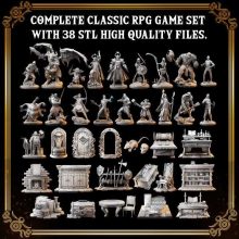 PRIMAL Collectibles - MASTERS OF DUNGEONS QUEST - STL 3D print files