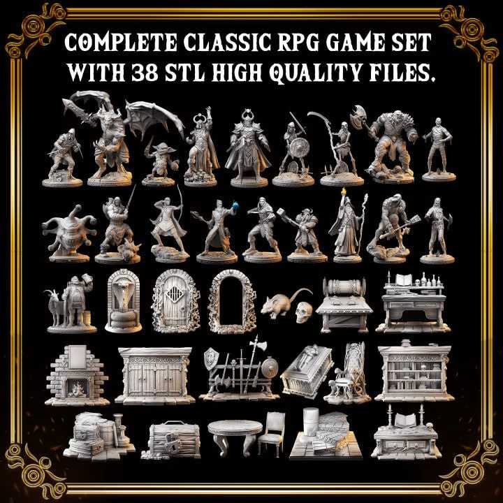 PRIMAL Collectibles - MASTERS OF DUNGEONS QUEST - STL 3D print files