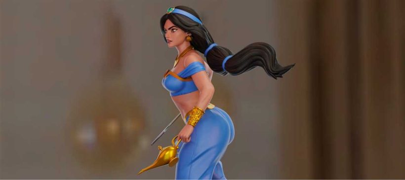 Princess Jasmine sfw nsfw - STL - STL 3D print files