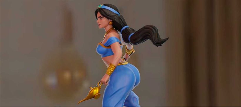 Princess Jasmine sfw nsfw - STL - STL 3D print files