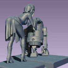 Princess Leia And R2d2 - STL 3D print files