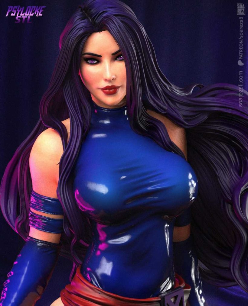 Psylocke 7 - STL 3D print files