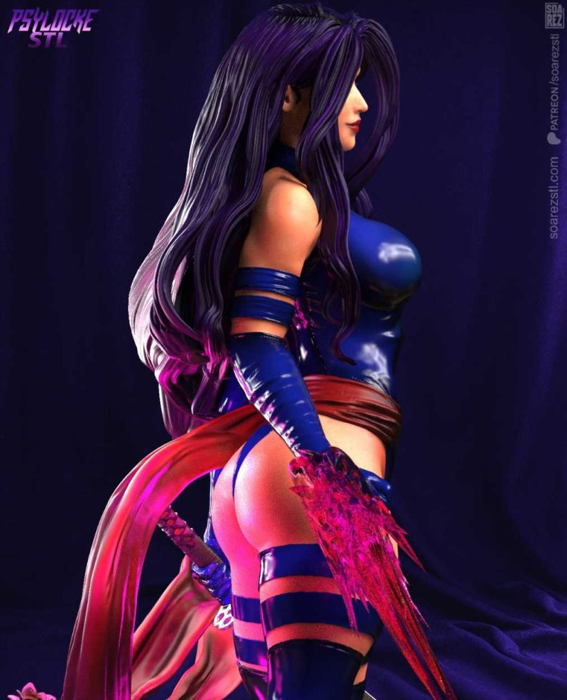 Psylocke 7 - STL 3D print files