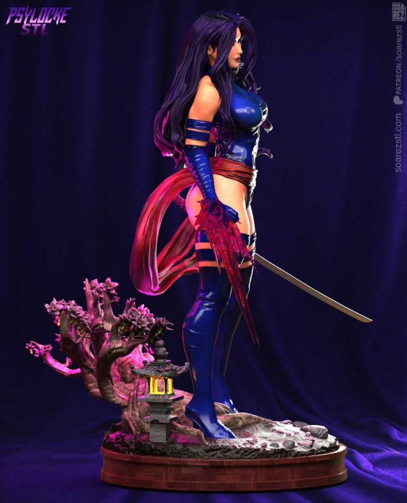 Psylocke 7 - STL 3D print files