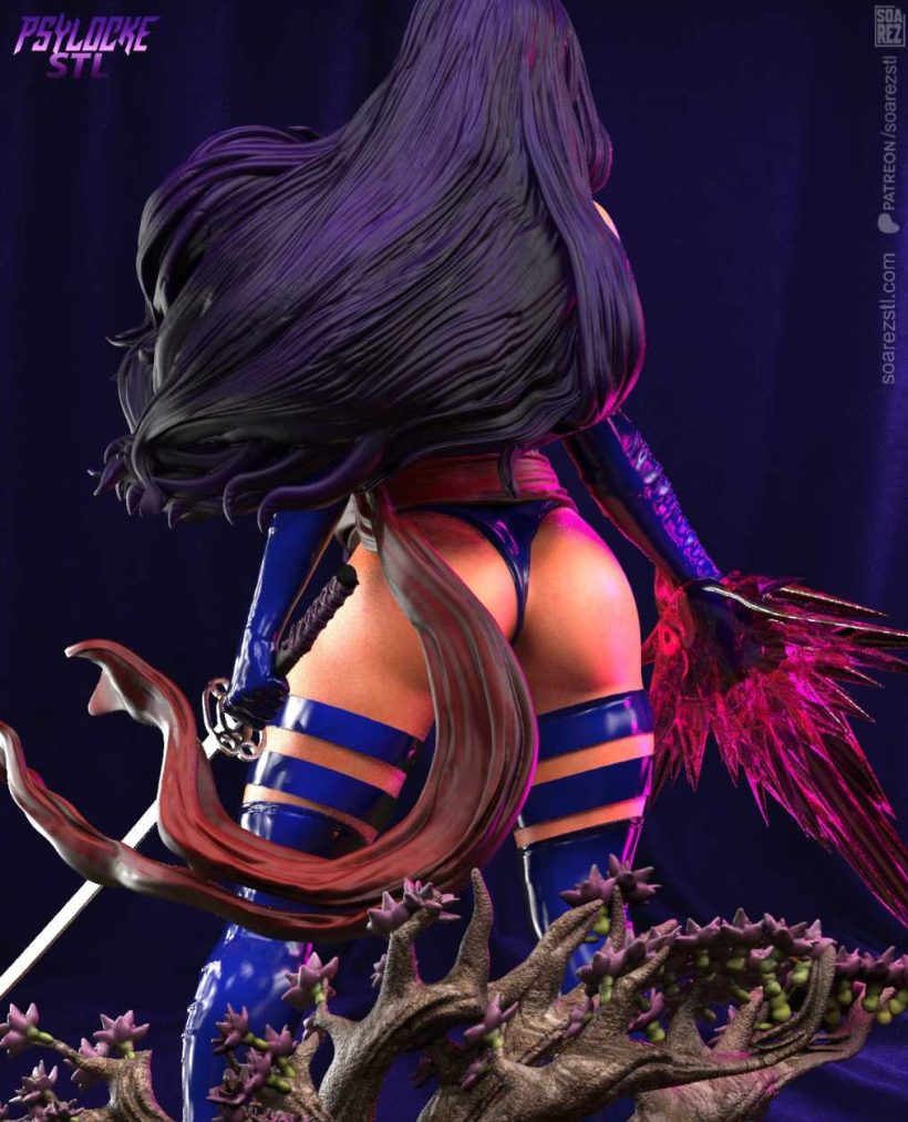 Psylocke 7 - STL 3D print files
