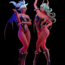 Scanty and Kneesocks - sfw - nsfw - STL - STL 3D print files