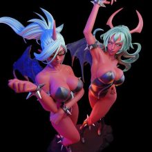 Scanty and Kneesocks - sfw - nsfw - STL - STL 3D print files