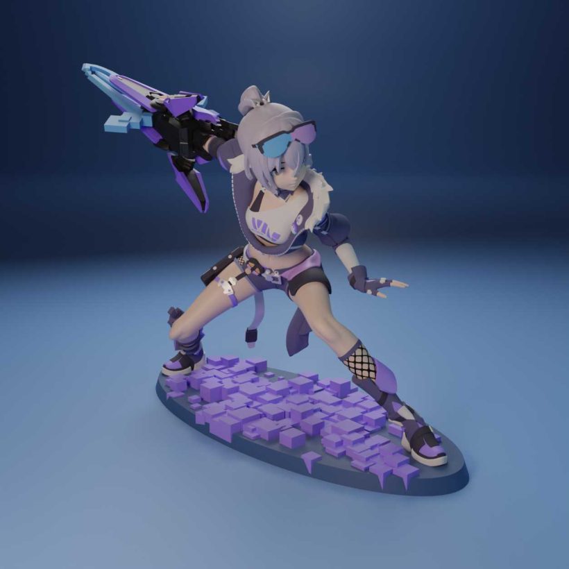 Silver Wolf - STL 3D print files