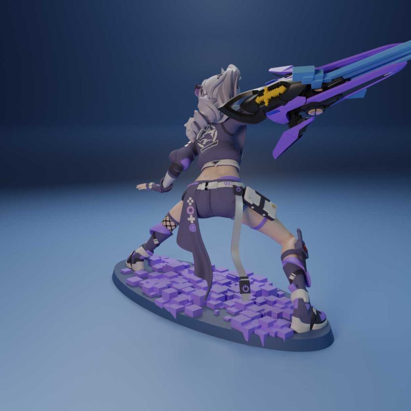 Silver Wolf - STL 3D print files