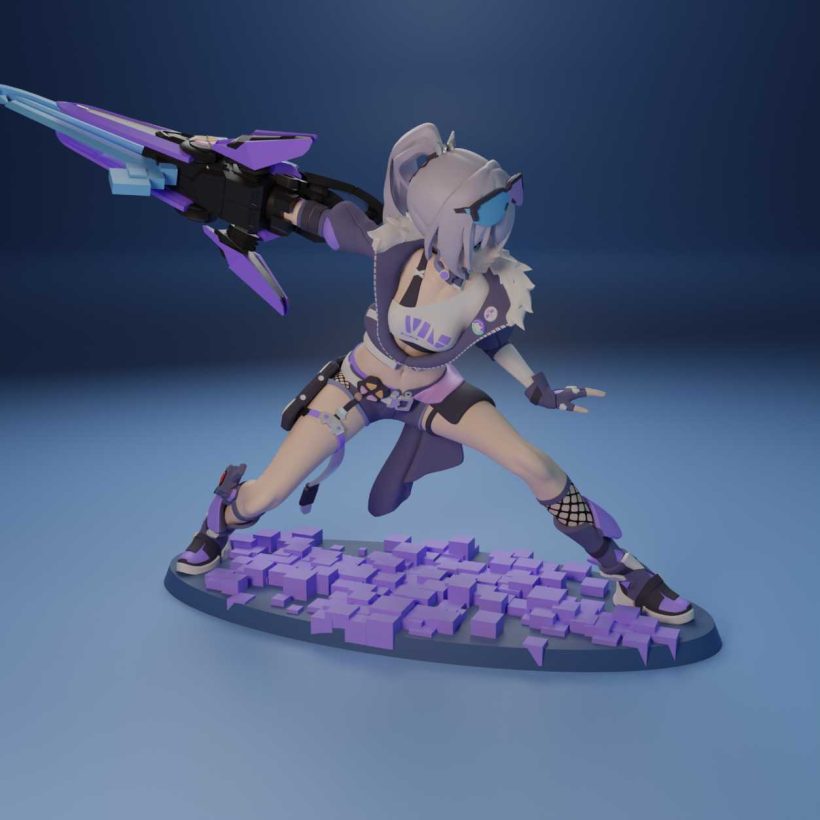 Silver Wolf - STL 3D print files