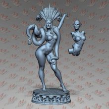 Snake Dancer Terror Girl Printable File - STL 3D print files