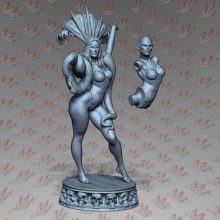 Snake Dancer Terror Girl Printable File - STL 3D print files