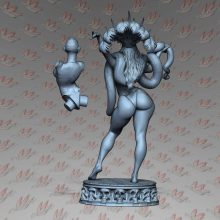 Snake Dancer Terror Girl Printable File - STL 3D print files