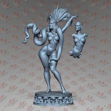 Snake Dancer Terror Girl Printable File - STL 3D print files