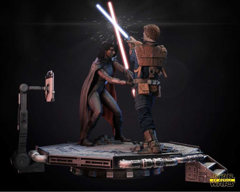 Star Wars Jedi Fallen Order Cal Kestis Vs Segunda Hermana - STL 3D print files