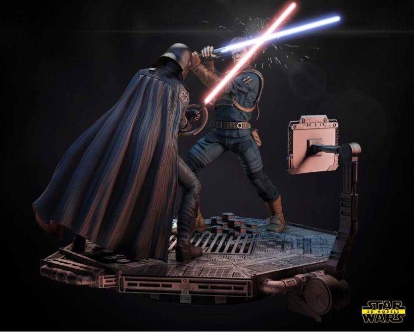 Star Wars Jedi Fallen Order Cal Kestis Vs Segunda Hermana - STL 3D print files