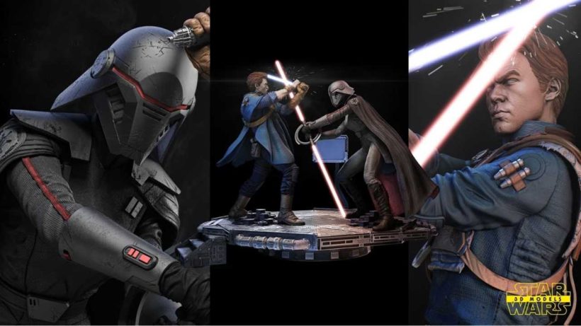 Star Wars Jedi Fallen Order Cal Kestis Vs Segunda Hermana - STL 3D print files