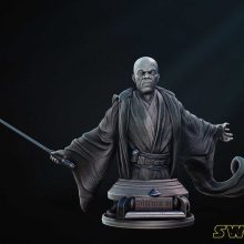 Star Wars Mace Windu Bust - STL 3D print files