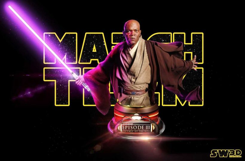 Star Wars Mace Windu Bust - STL 3D print files