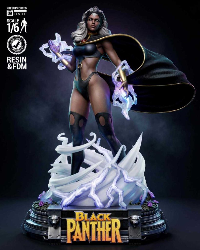 Storm Black Sculpture - STL 3D print files