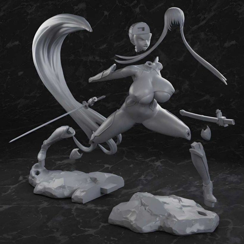 Taimanin Akiyama Rinko - STL 3D print files