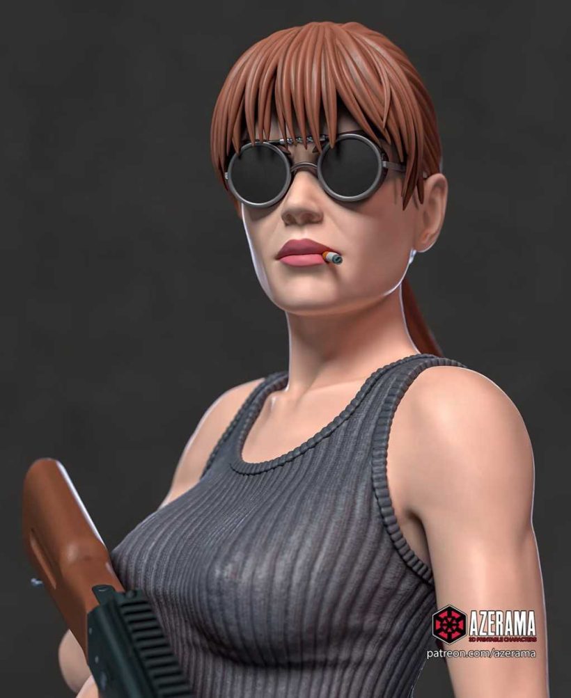 Terminator - Sarah Connor + NSFW - STL 3D print files
