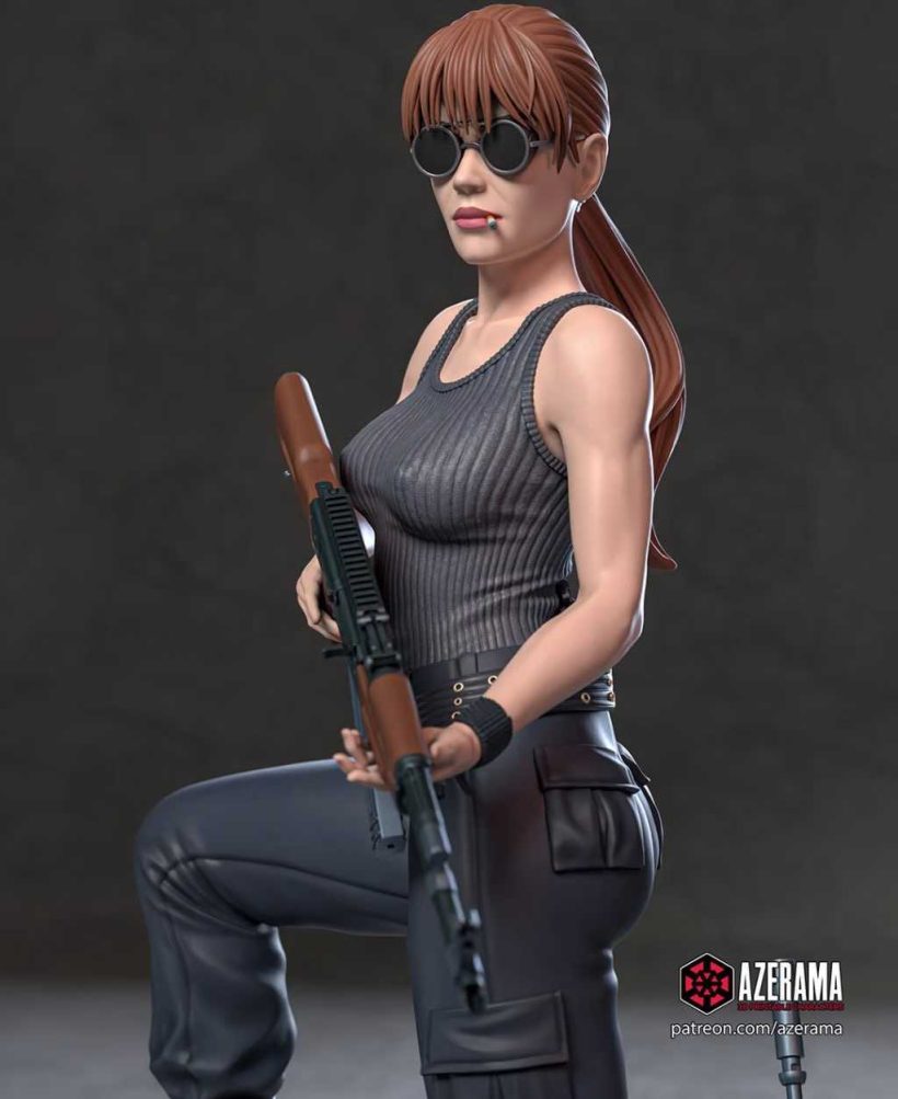 Terminator - Sarah Connor + NSFW - STL 3D print files