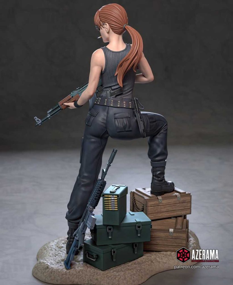 Terminator - Sarah Connor + NSFW - STL 3D print files