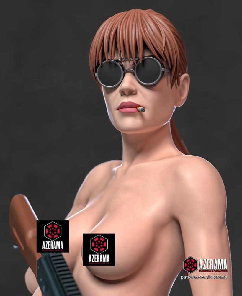 Terminator - Sarah Connor + NSFW - STL 3D print files
