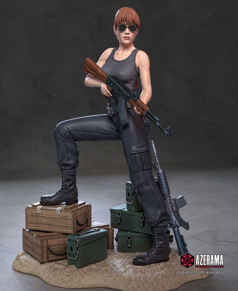 Terminator - Sarah Connor + NSFW - STL 3D print files