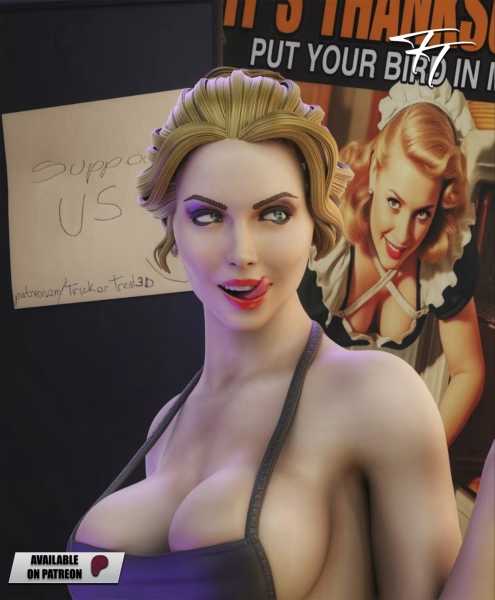 Thanksgiving - Day Pin-Up - STL 3D print files