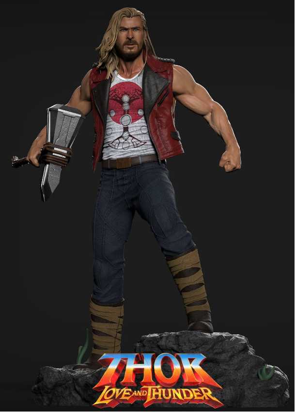 Thor Love And Thunder Naked - STL 3D print files