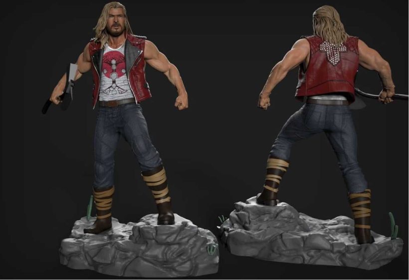 Thor Love And Thunder Naked - STL 3D print files