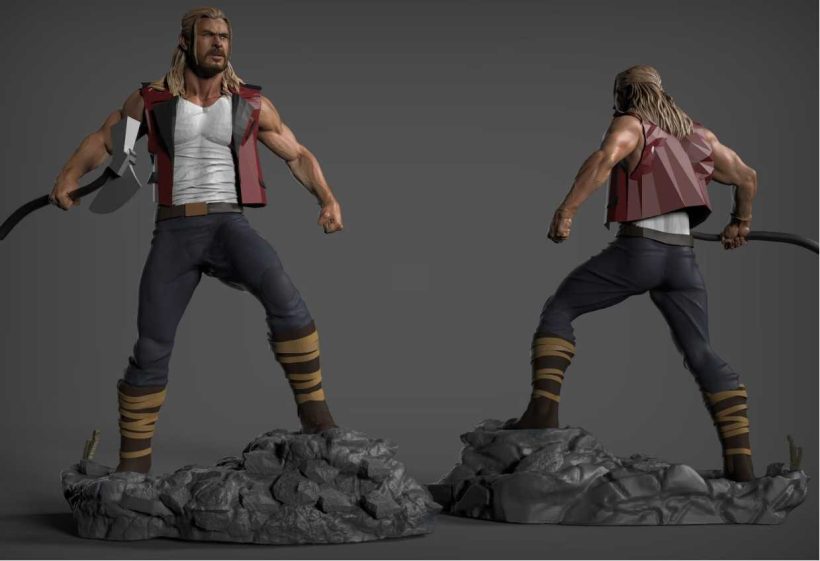 Thor Love And Thunder Naked - STL 3D print files
