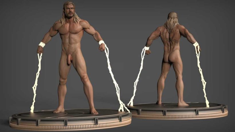 Thor Love And Thunder Naked - STL 3D print files