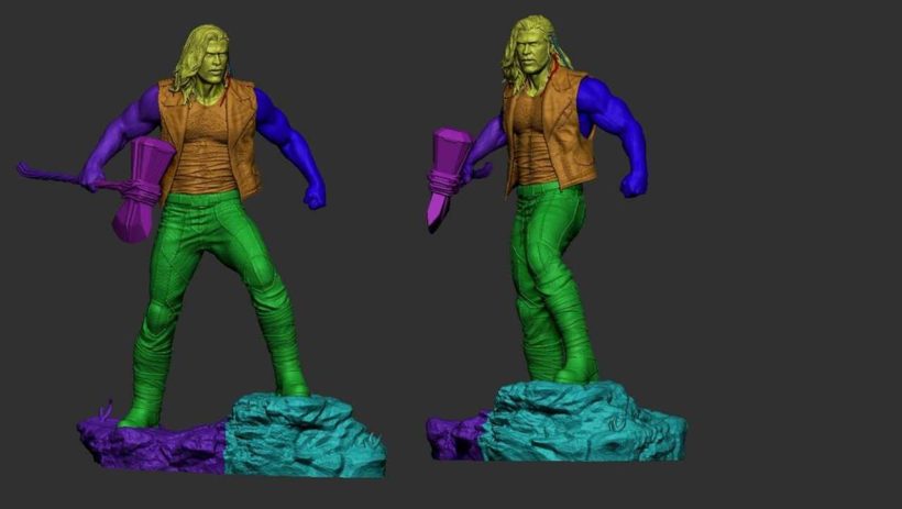 Thor Love And Thunder Naked - STL 3D print files