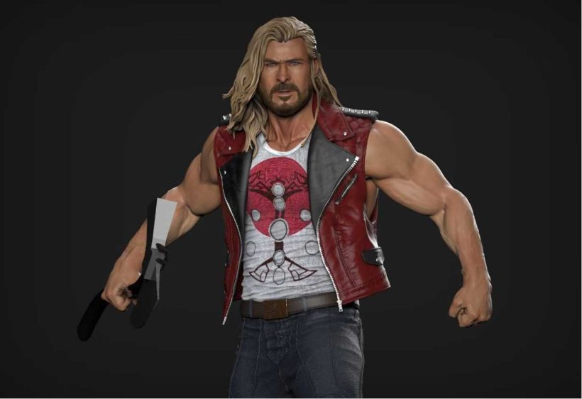 Thor Love And Thunder Naked - STL 3D print files
