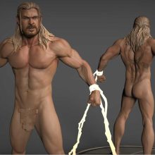 Thor Love And Thunder Naked - STL 3D print files