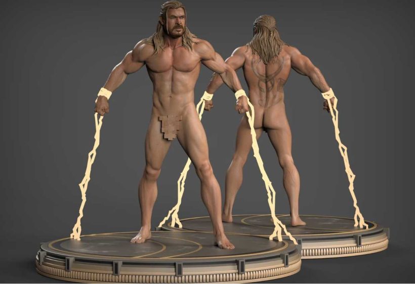 Thor Love And Thunder Naked - STL 3D print files