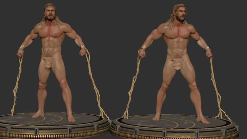 Thor Love And Thunder Naked - STL 3D print files