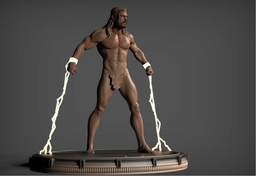 Thor Love And Thunder Naked - STL 3D print files