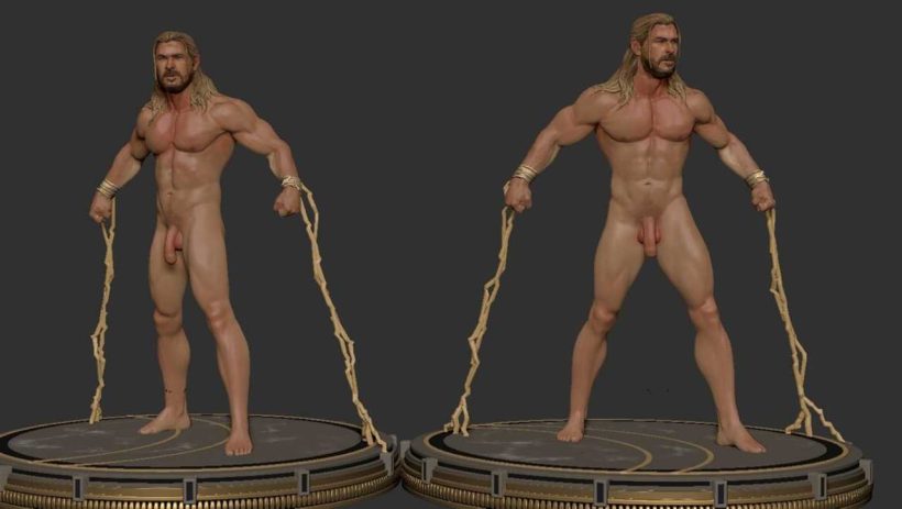 Thor Love And Thunder Naked - STL 3D print files