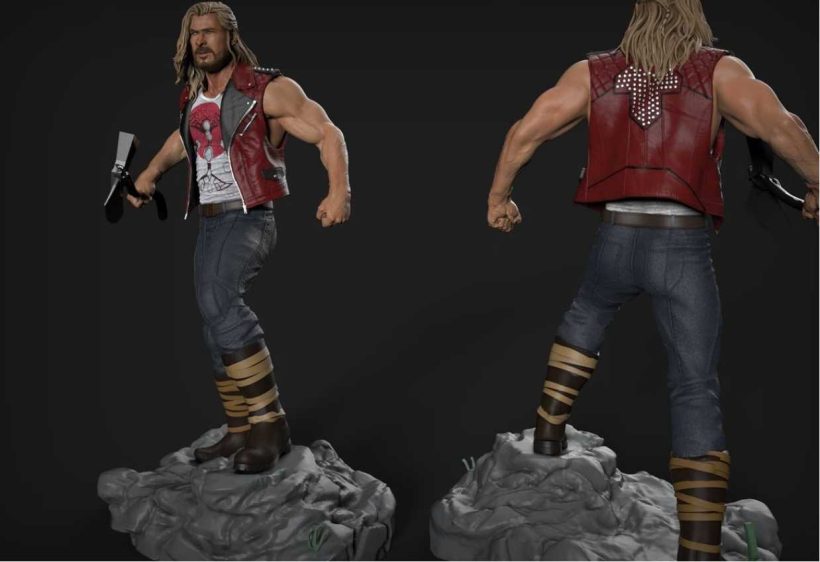 Thor Love And Thunder Naked - STL 3D print files